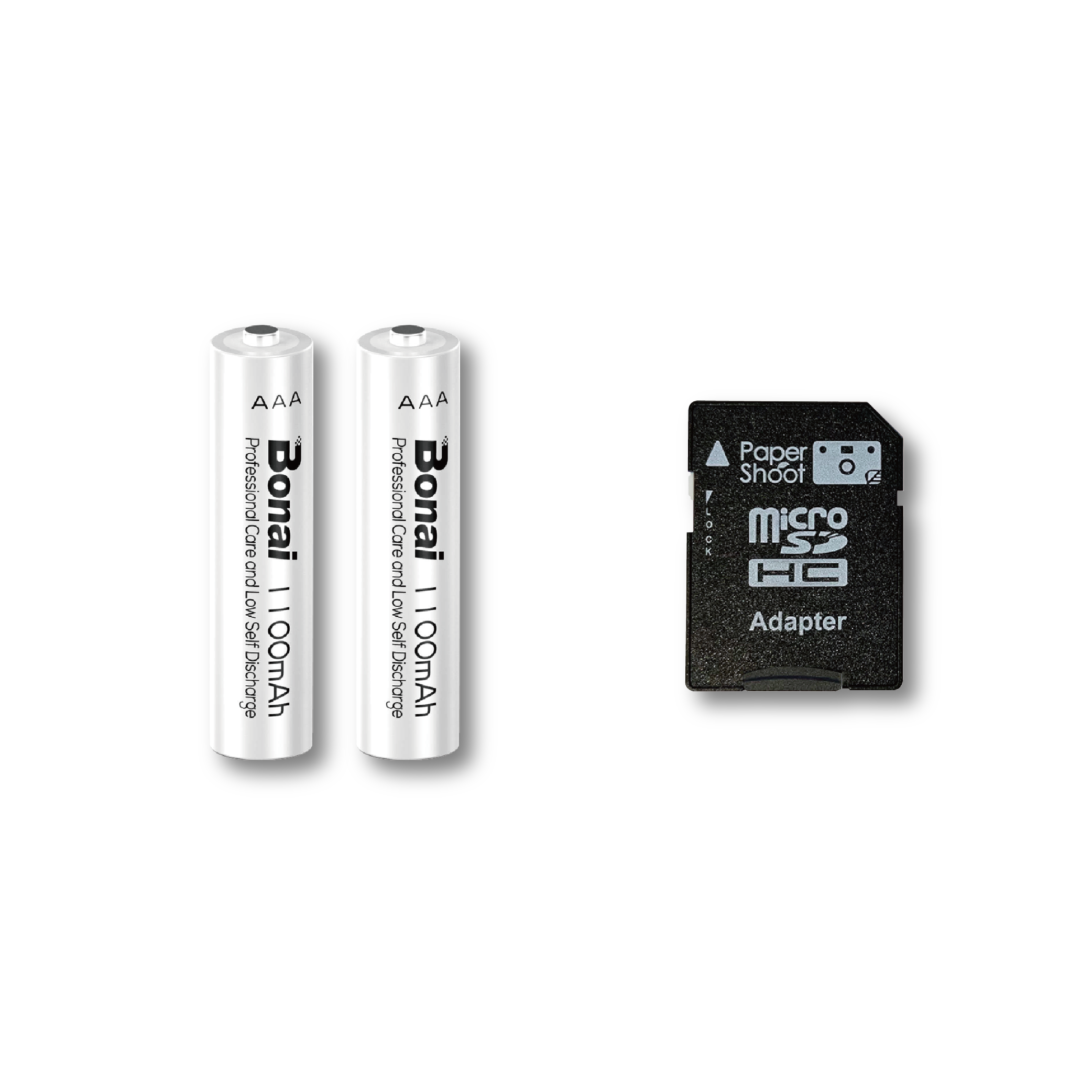 SD Card & 2 Rechargeable Batteries